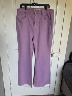 Idyllwind Lavender Flare Jeans Size 16W,